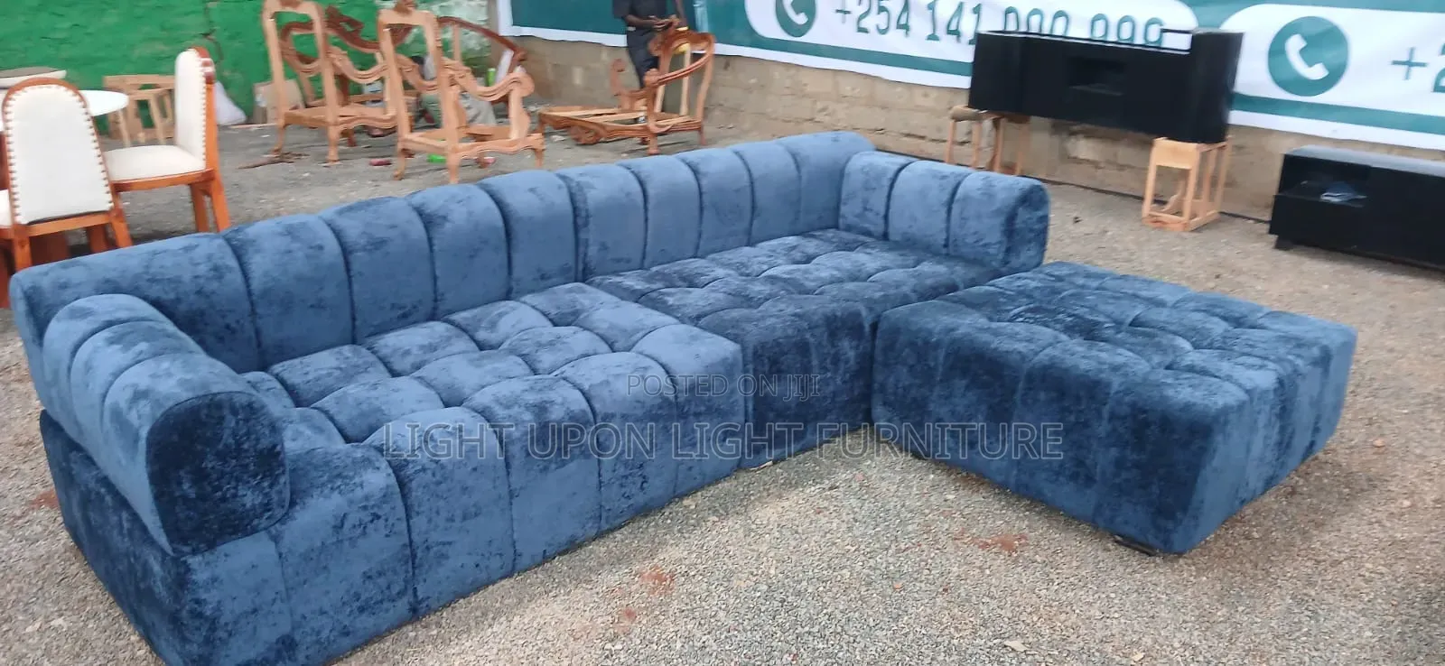 Morden 7 Seater Bubble L-Shape Sofa
