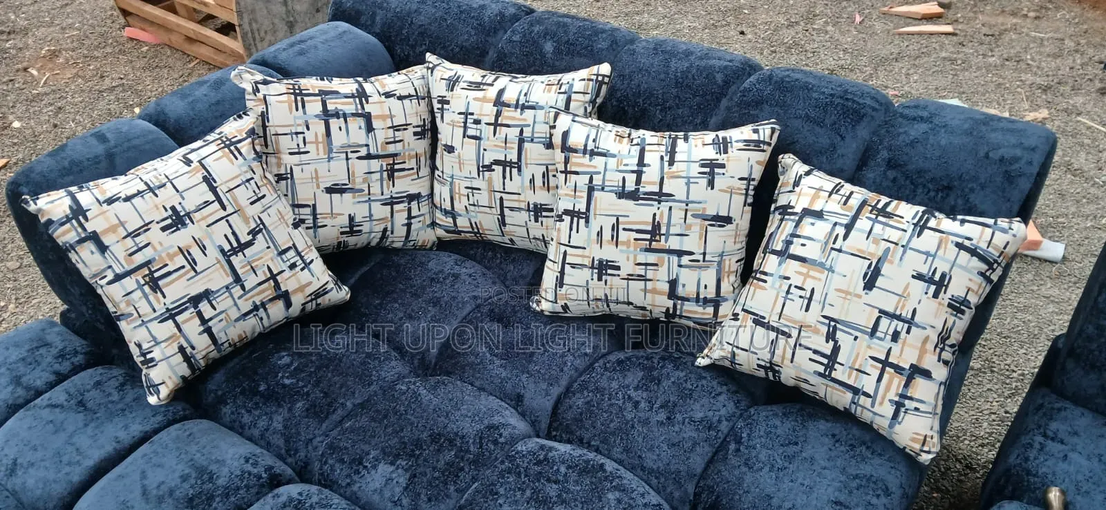 Morden 7 Seater Bubble L-Shape Sofa