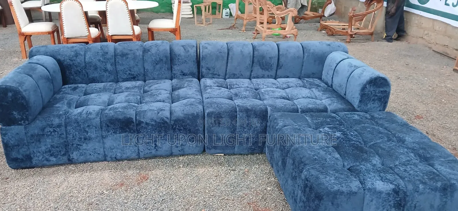 Morden 7 Seater Bubble L-Shape Sofa