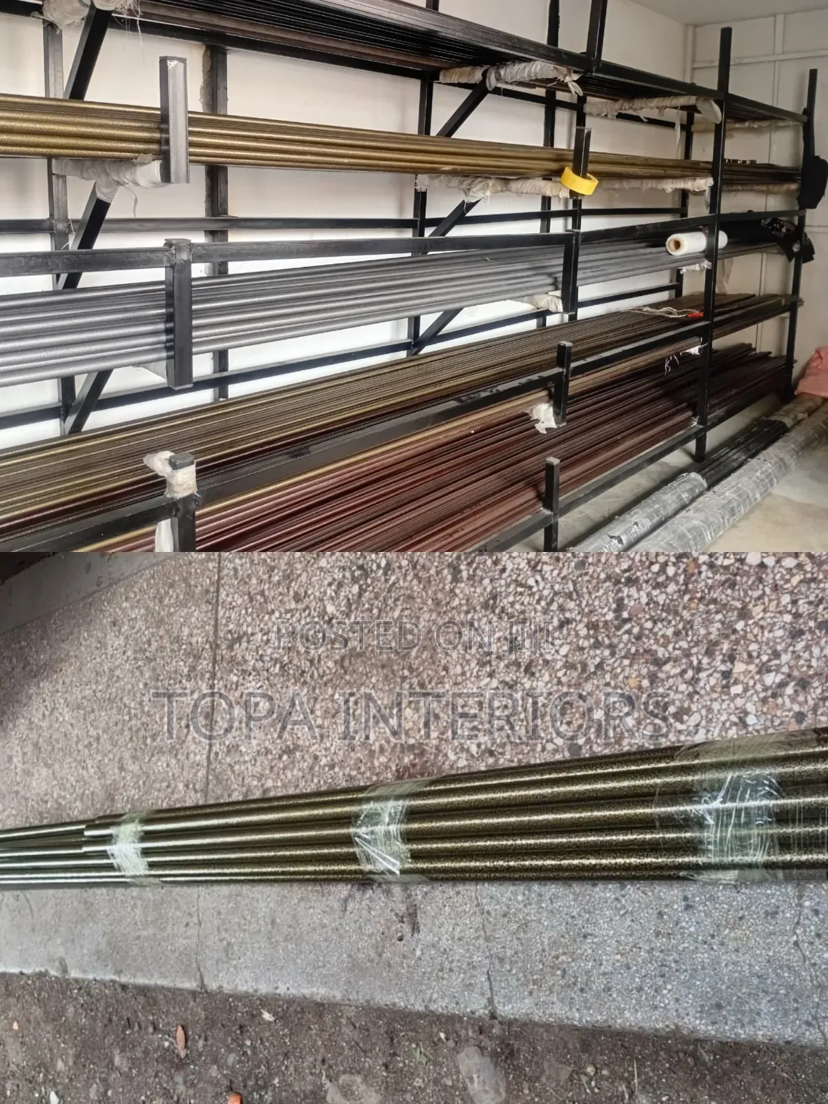 Strong Heavy Duty JUA KALI CURTAIN Pole Rods Per Metre