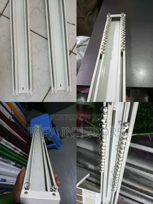 Ceiling Curtain Rail Double Track With Accessories