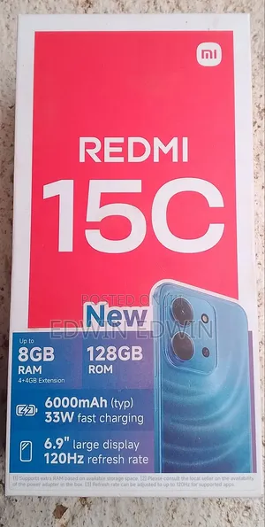 Xiaomi Redmi 15C 4G 128 GB Black