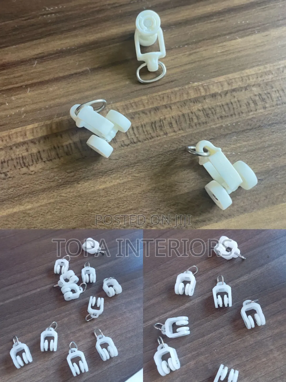 2 Wheeled Plastic Curtain Runners for Modern Curtain Track