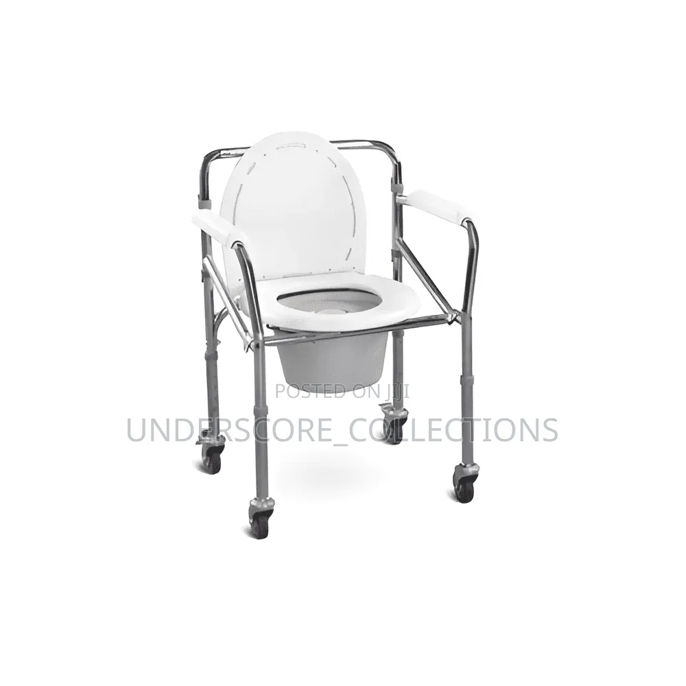 Foldable Commode Chair With Wheels