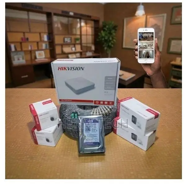 Hikvision 4 Channel Hybrid CCTV Kit for Warehouses