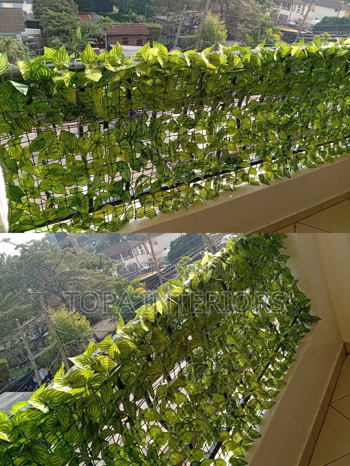 Beautiful Outdoor Artificial Balcony Privacy Fence Plants