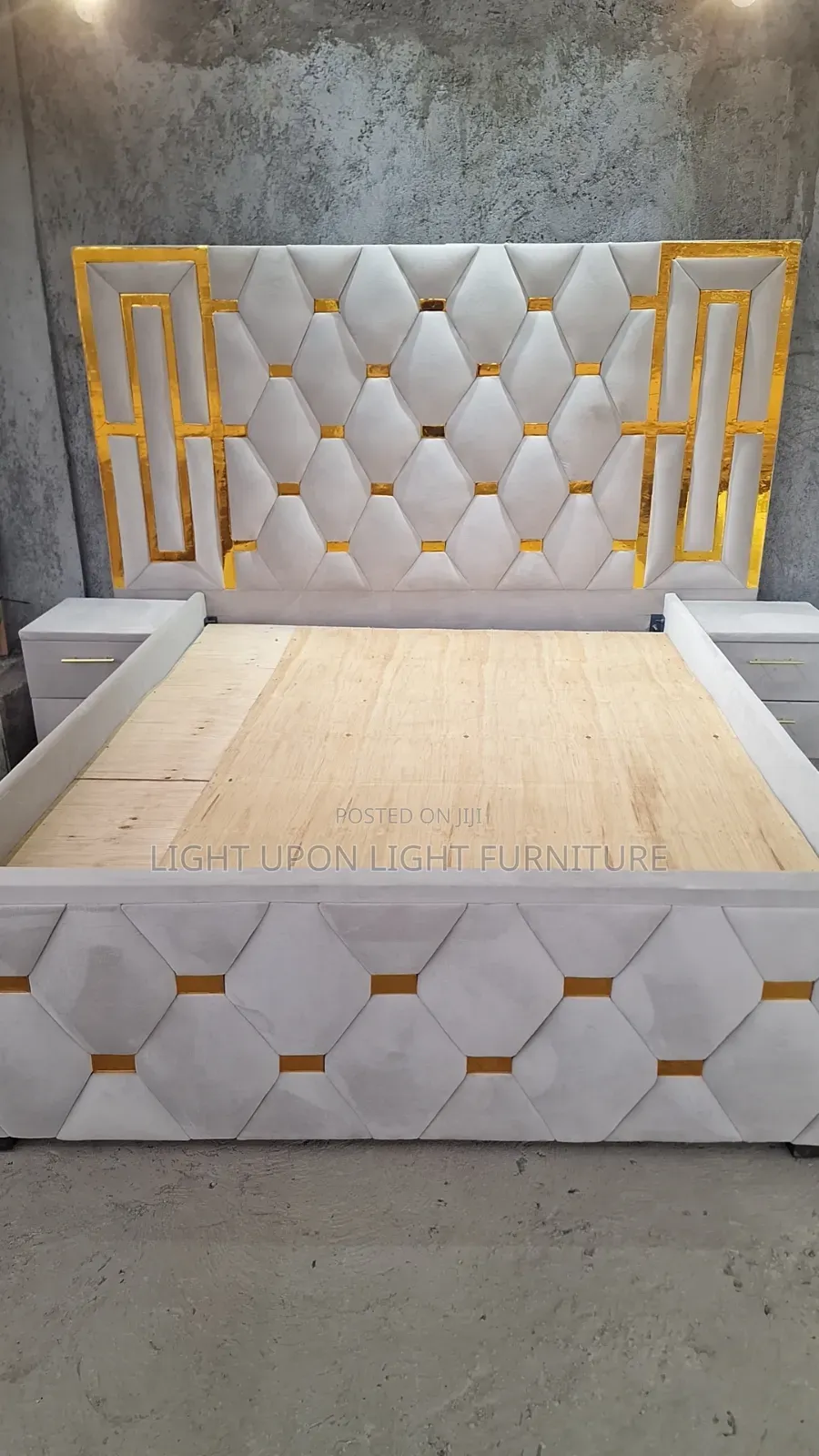 5 by 6 Diamond Bed With Side Drawers