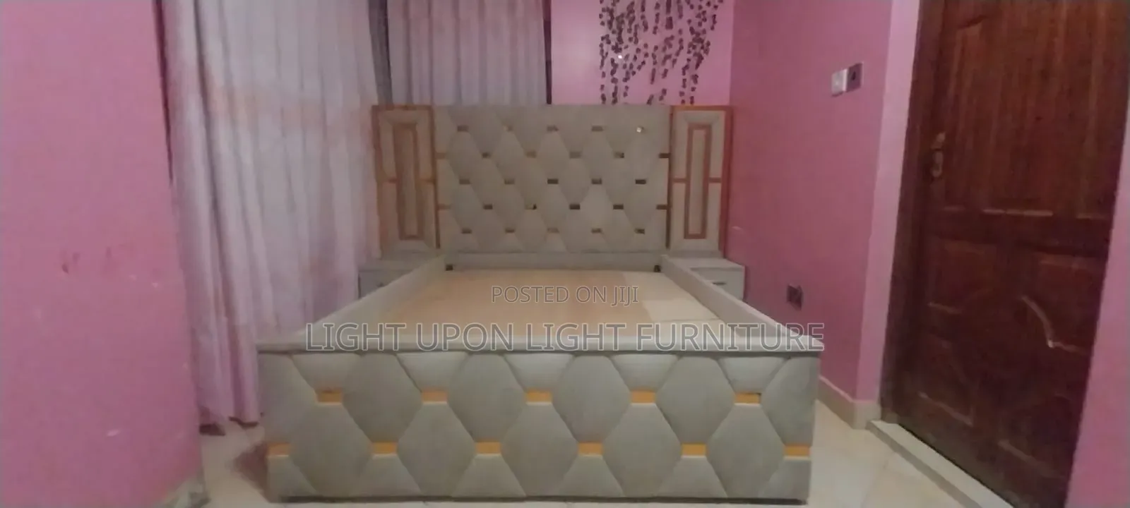 5 by 6 Diamond Bed With Side Drawers