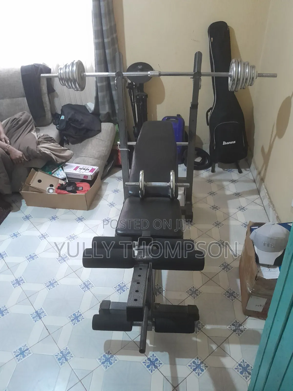 40kg Iron Man Chrome Weights and an Adjustable Bench