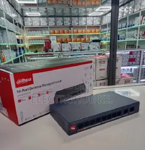 10 Port Dahua 8 Port Network Switch With Dual Uplink