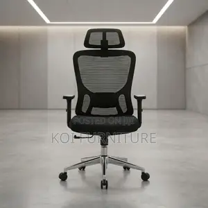 Office Chairs; High Recliner Adjustable Ergonomic Fabric CEO Seat