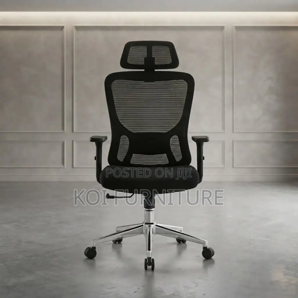 Office Chairs; High Recliner Adjustable Ergonomic Fabric CEO Seat