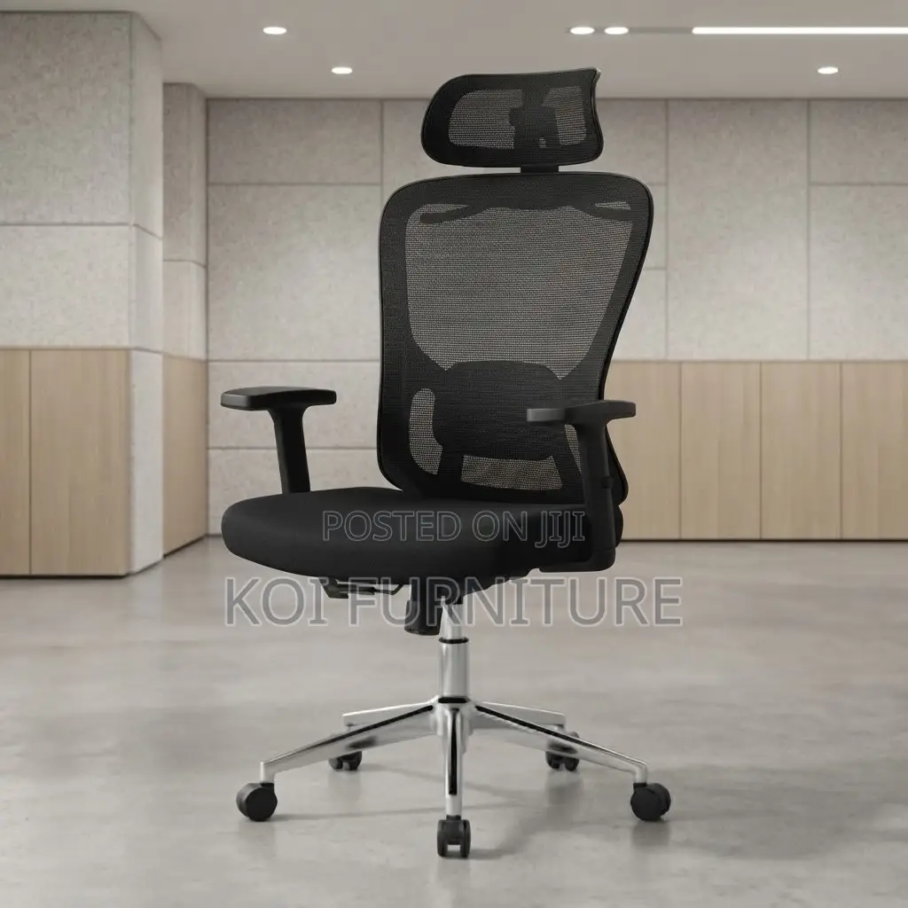 Office Chairs; High Recliner Adjustable Ergonomic Fabric CEO Seat