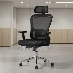 Office Chairs; High Recliner Adjustable Ergonomic Fabric CEO Seat