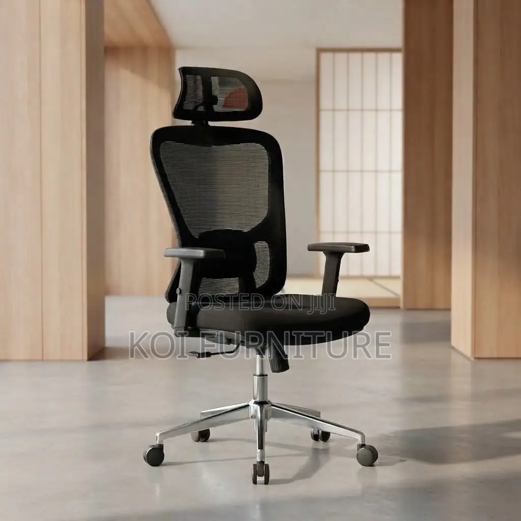 Office Chairs; High Recliner Adjustable Ergonomic Fabric CEO Seat