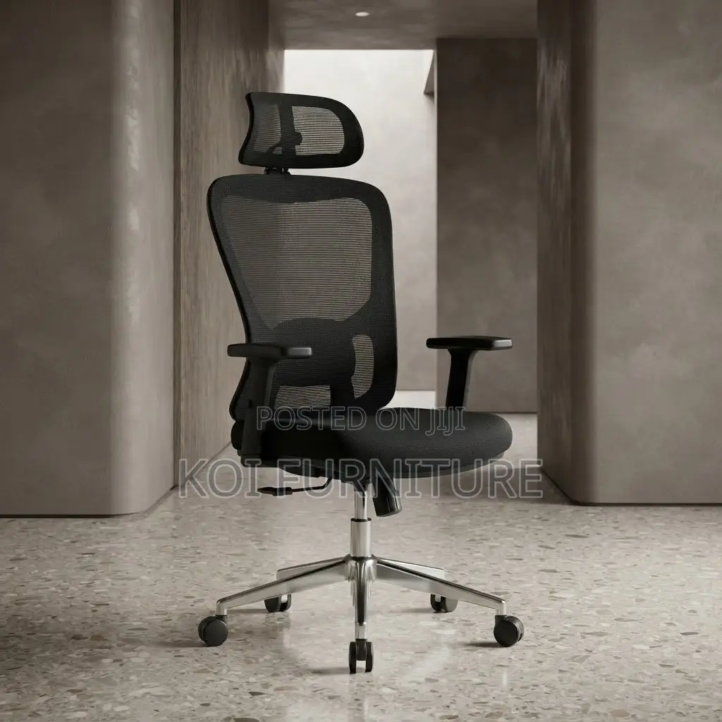 Office Chairs; High Recliner Adjustable Ergonomic Fabric CEO Seat
