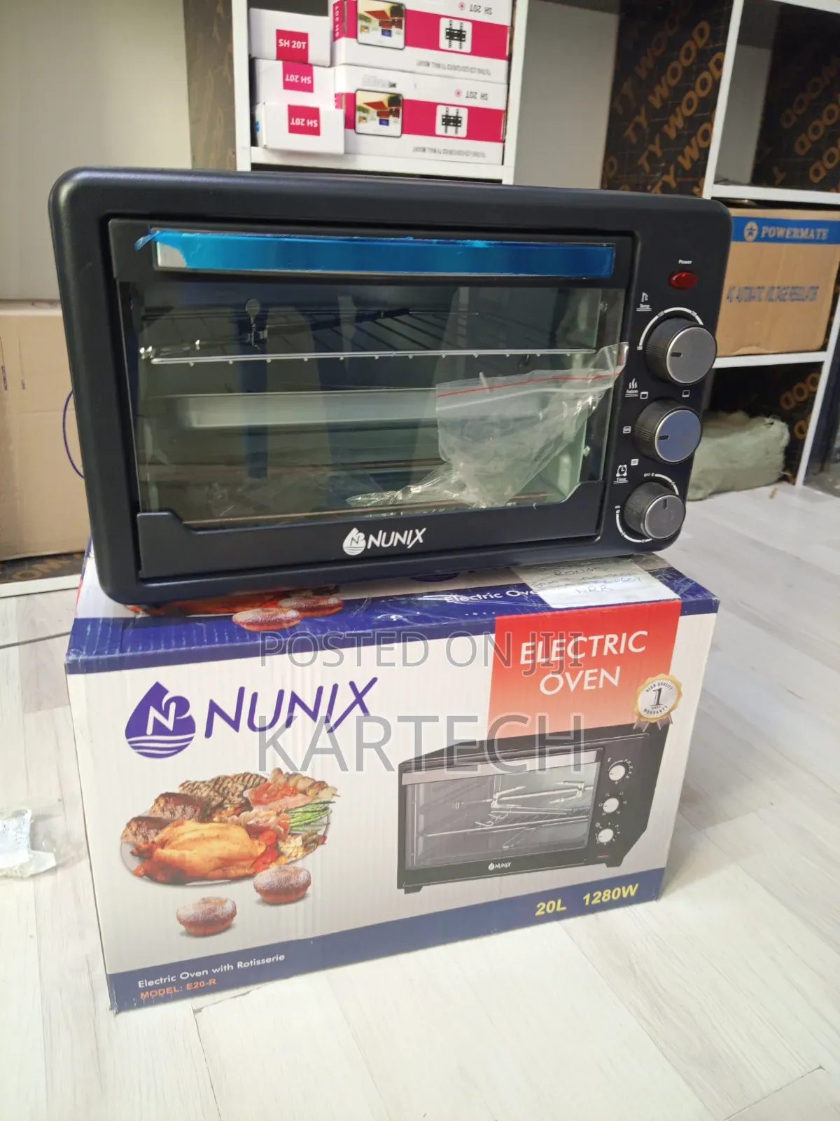 Nunix 20-Litre Manual Electric Baking Oven 1280W