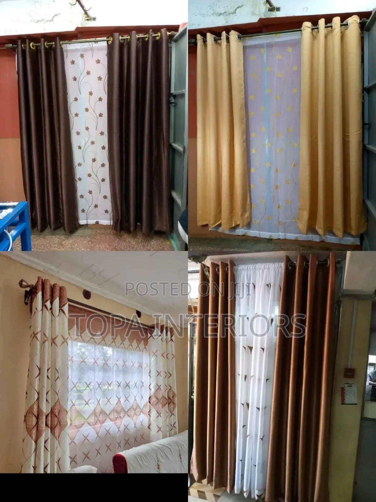 Brown Curtains Made to Size