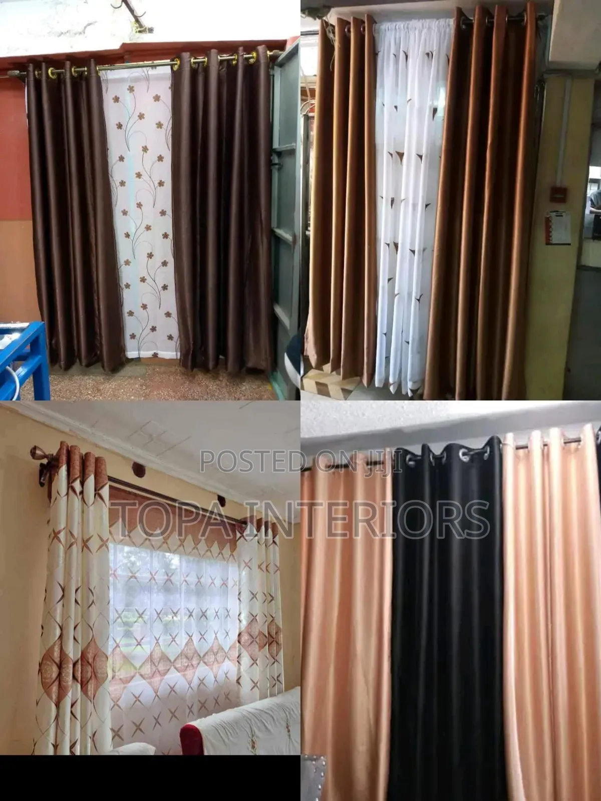 Brown Curtains Made to Size
