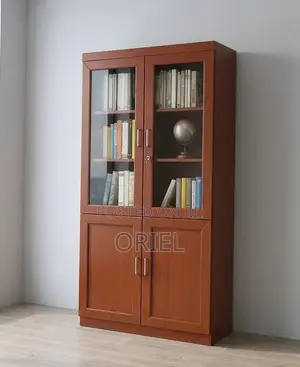 2-Door Mahogany Wooden Office Cabinet : Mahogany Filing Cabinet