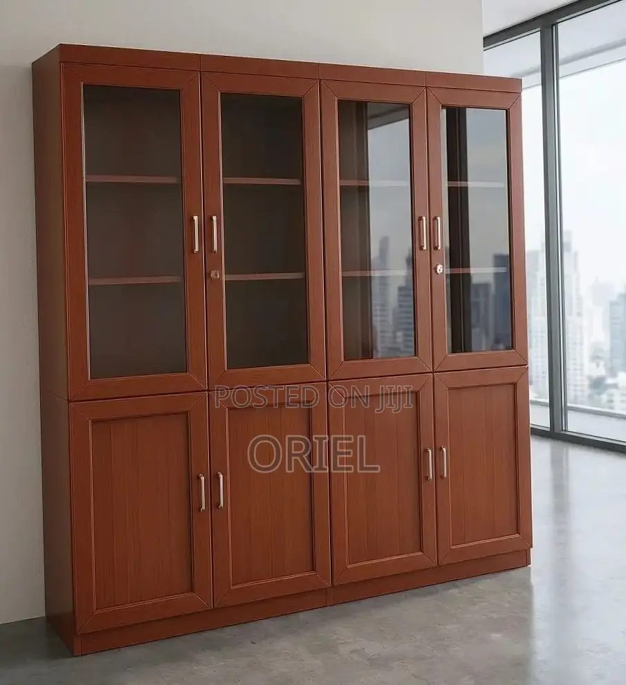 2-Door Mahogany Wooden Office Cabinet : Mahogany Filing Cabinet