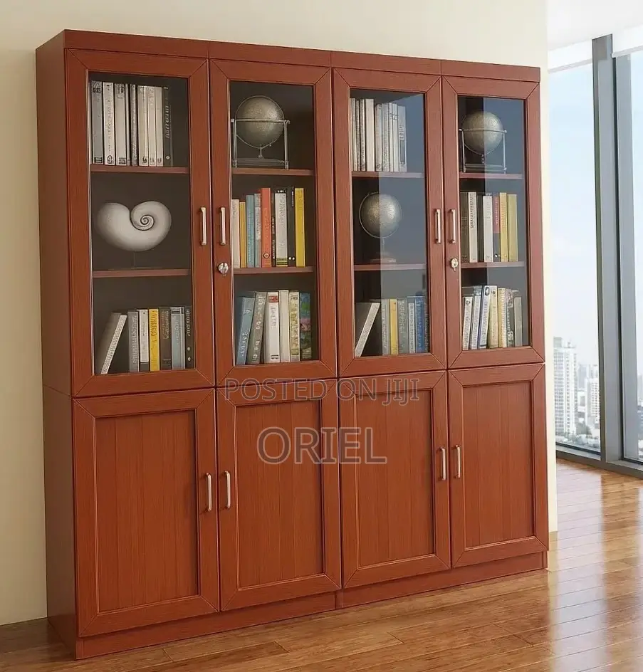 2-Door Mahogany Wooden Office Cabinet : Mahogany Filing Cabinet