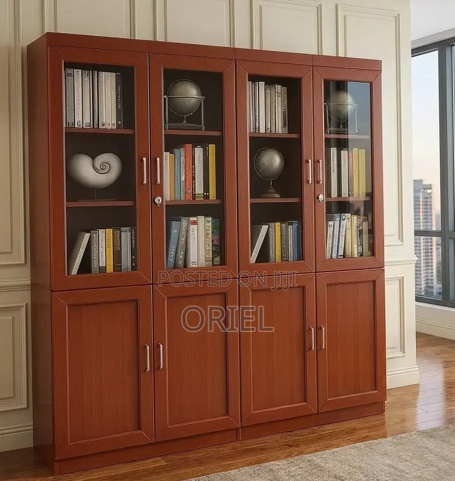 2-Door Mahogany Wooden Office Cabinet : Mahogany Filing Cabinet
