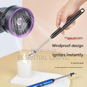 Electric Candle and Gas Lighter USB Rechargeable Plasma Arc Lighter