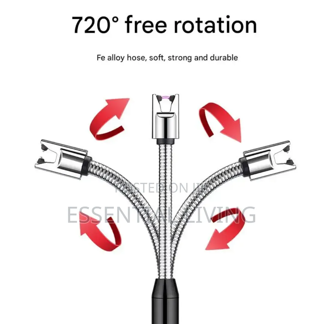 Electric Candle and Gas Lighter USB Rechargeable Plasma Arc Lighter