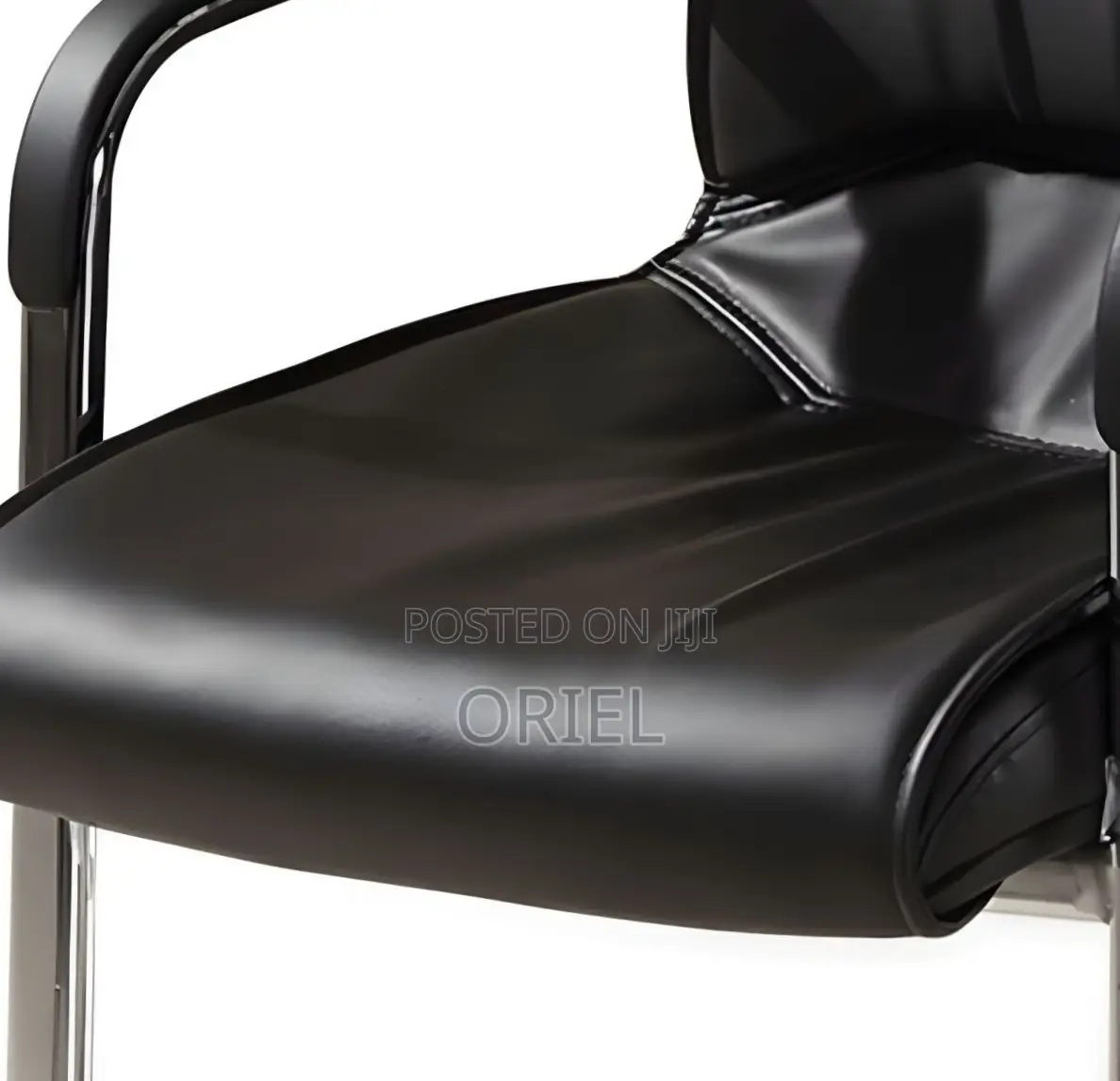 Executive Office Leather Waiting Chair : Leather Reception Office Seat