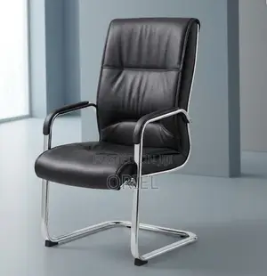 Executive Office Leather Waiting Chair : Leather Reception Office Seat