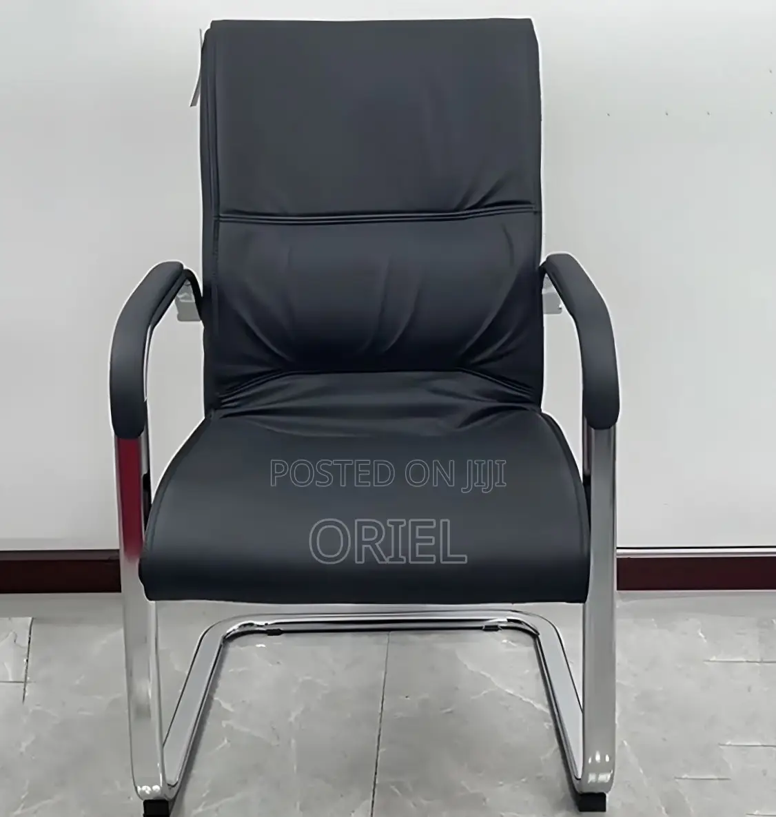 Executive Office Leather Waiting Chair : Leather Reception Office Seat