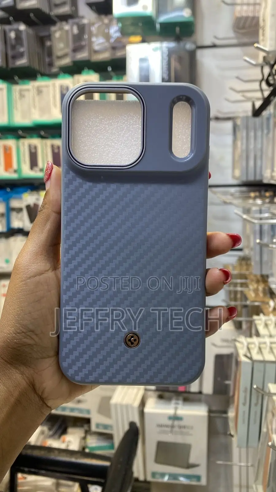 iPhone E Case a Carbon Fiber Fiber Woven Pattern , iPhone 15 Pro Max