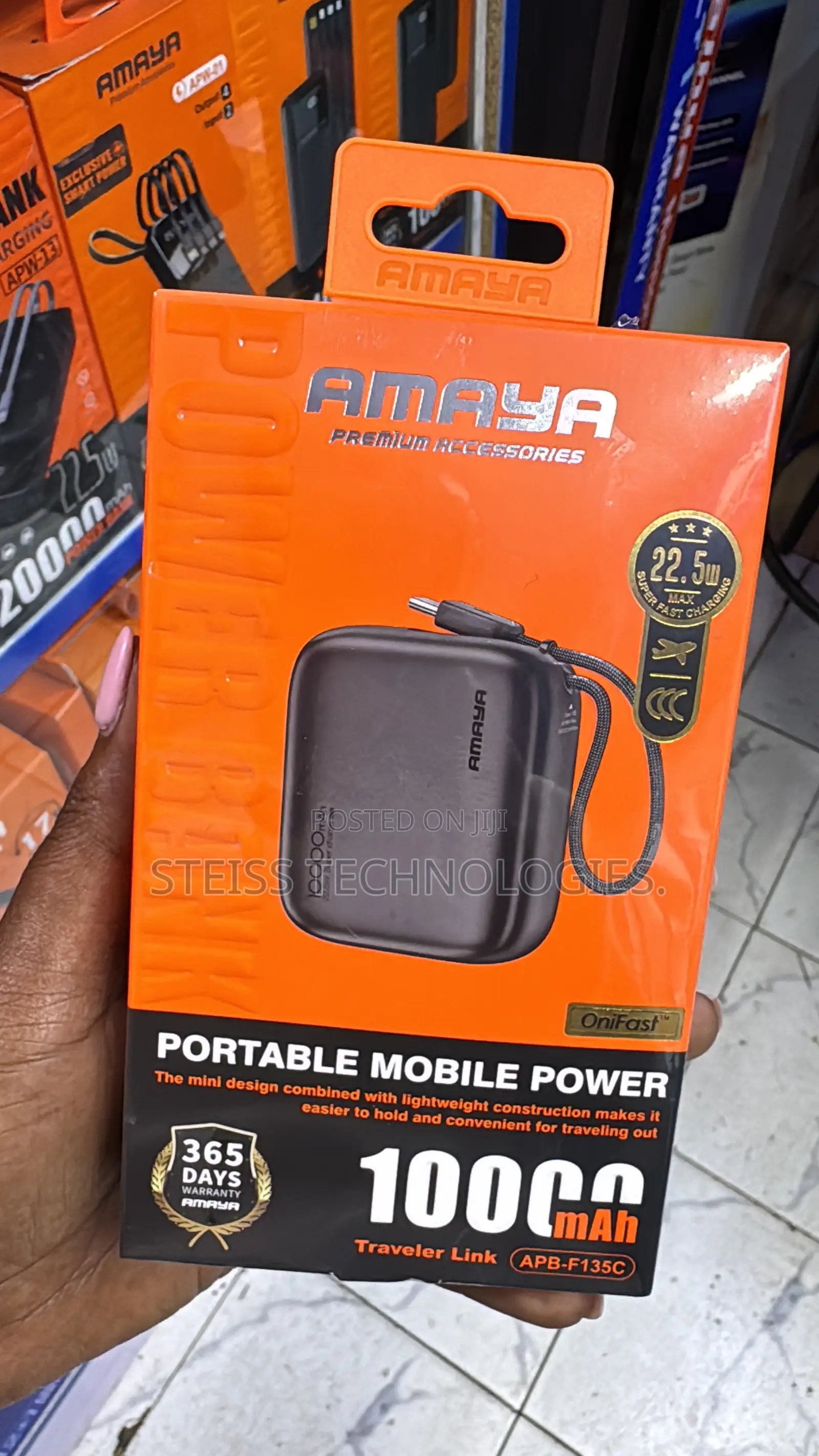 Amaya Mini Portable 10000mah Powerbank.