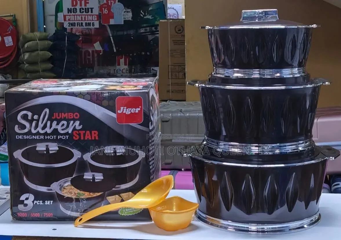 3pcs Jumbo Silver Star Hotpots