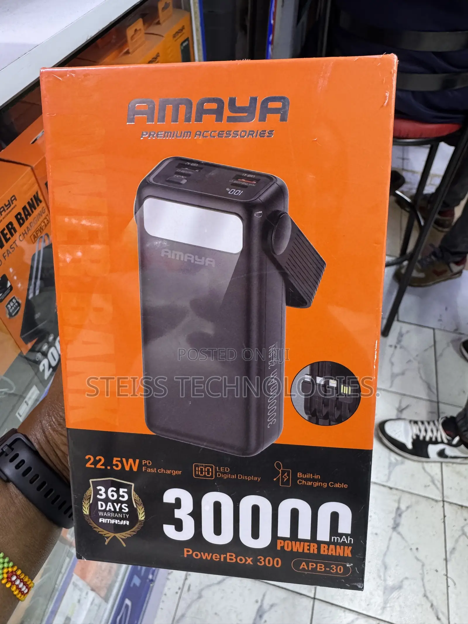 30000mah Amaya 22.5w Powerbank.