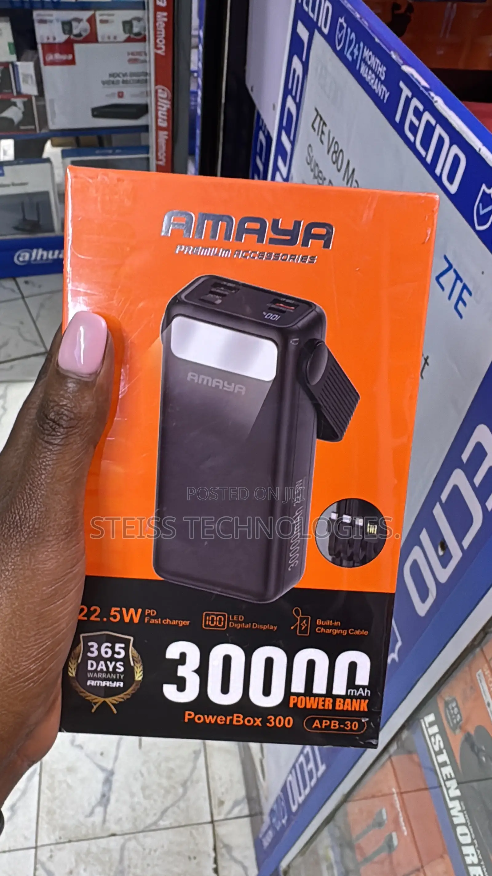 30000mah Amaya 22.5w Powerbank.