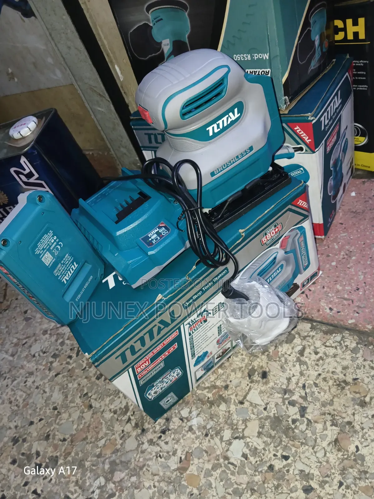 Total 20V Cordless Brushless Sander
