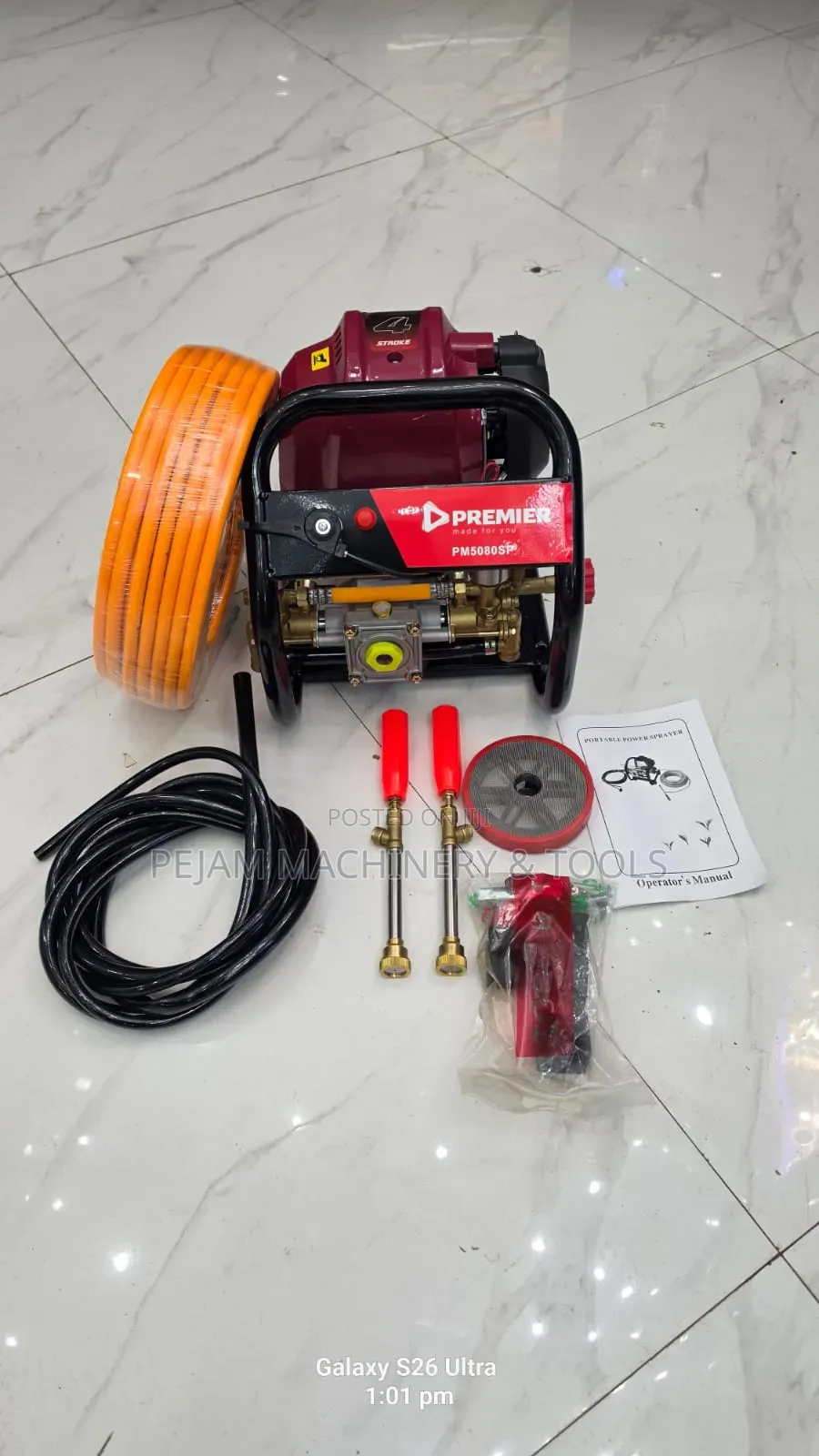 Premier PM5080SP Portable Power Sprayer 4hp for Agriculture/Commercial