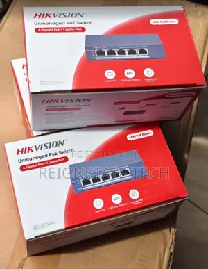 Hikvision 4+1 Gigabit Unmanaged PoE Switch 60W Power Budget