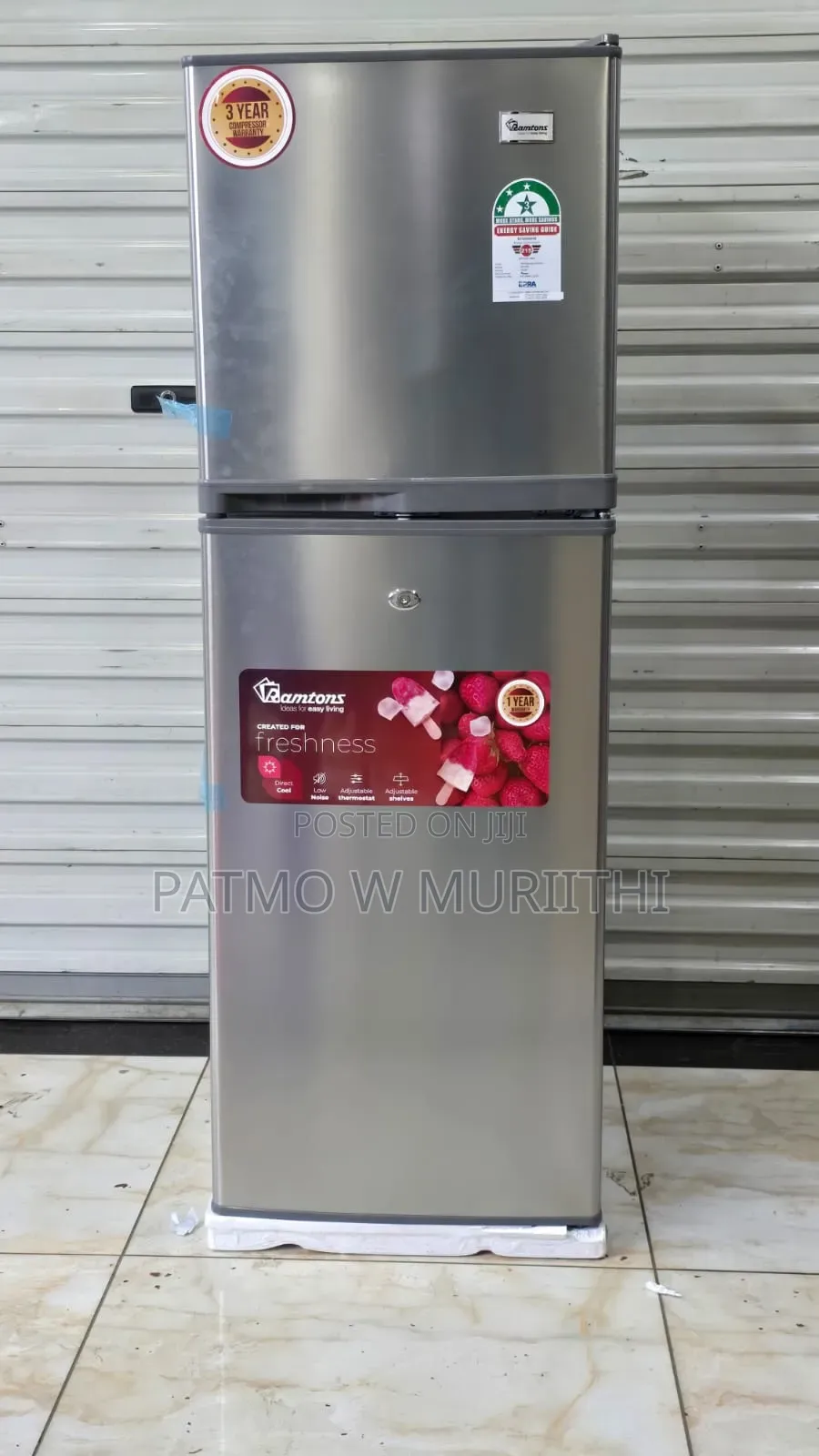 Ramtons 138L Fridge Double Door Direct Cool RF/339