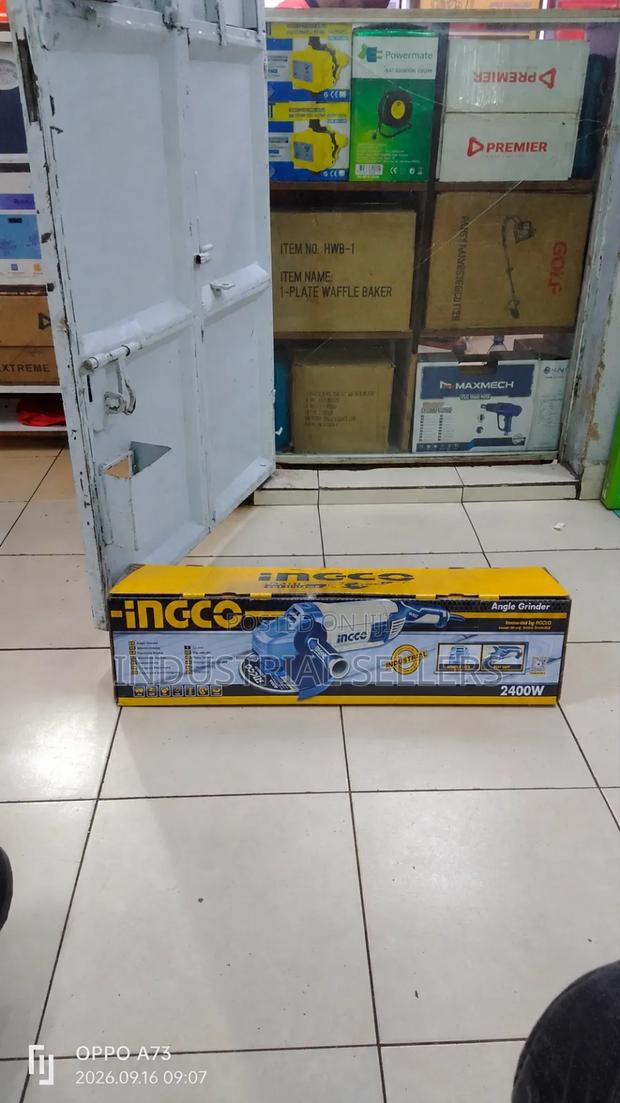 INGCO 2400W Industrial Angle Grinder – Heavy-Duty Cutting Grinding