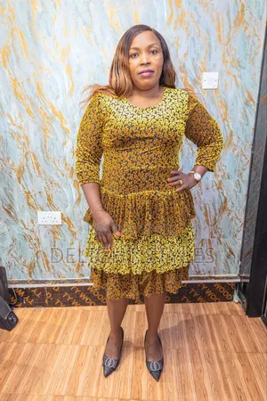 Stretchy Mustard Dress Fits All Occasions