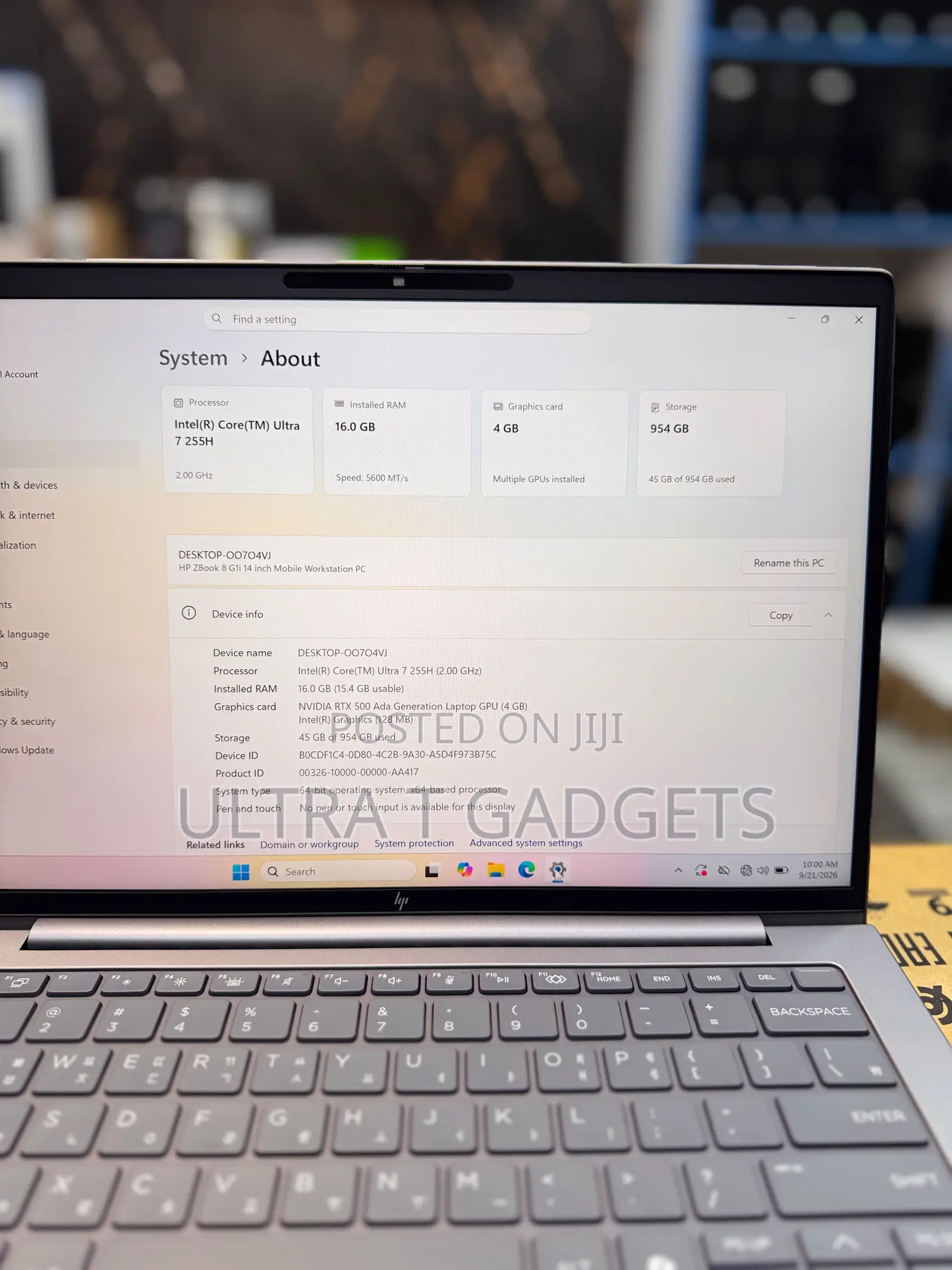 Laptop HP ZBook 14 16GB Intel Core Ultra 7 SSD 1T