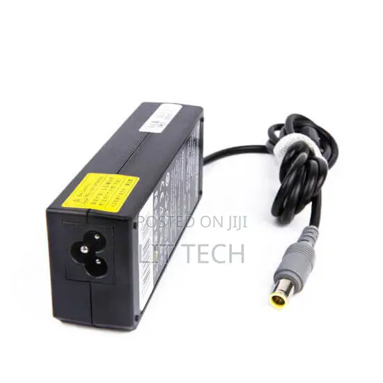 Lenovo Laptop AC Power Adapter With a Round, Yellow-Tipped "Big Pin"