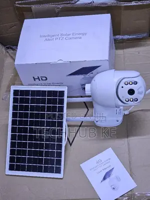 Ubox 4g Solar Powered Camera -(4g Gsm, PTZ 360°,Hd Night Vision,