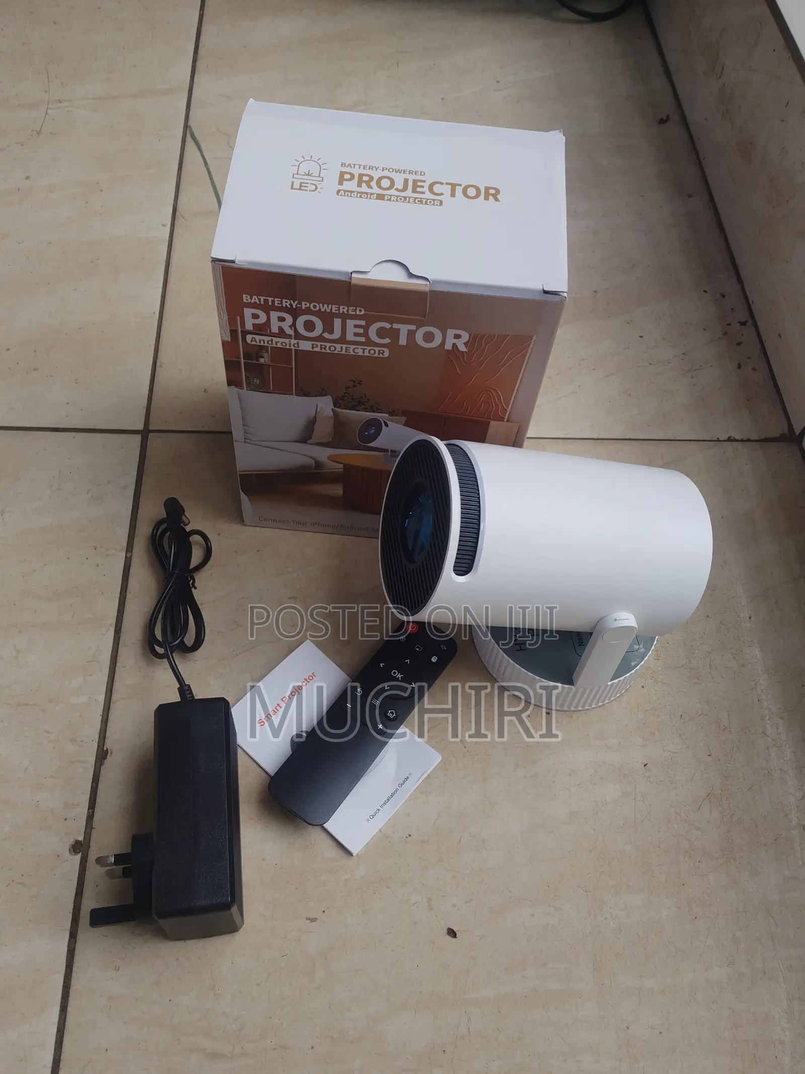 HY300 Portable Smart Projector With Inbuilt Battery