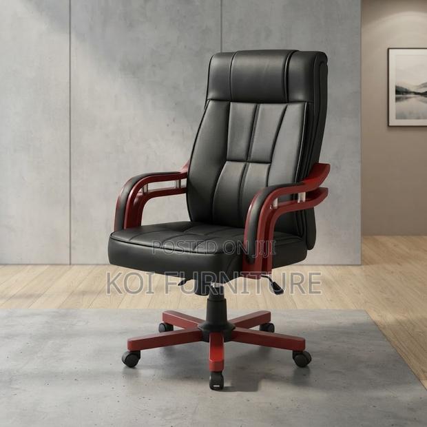 Office Chaitrs; High Backrest Leather Executive Adjustable BLSS Seat - main view