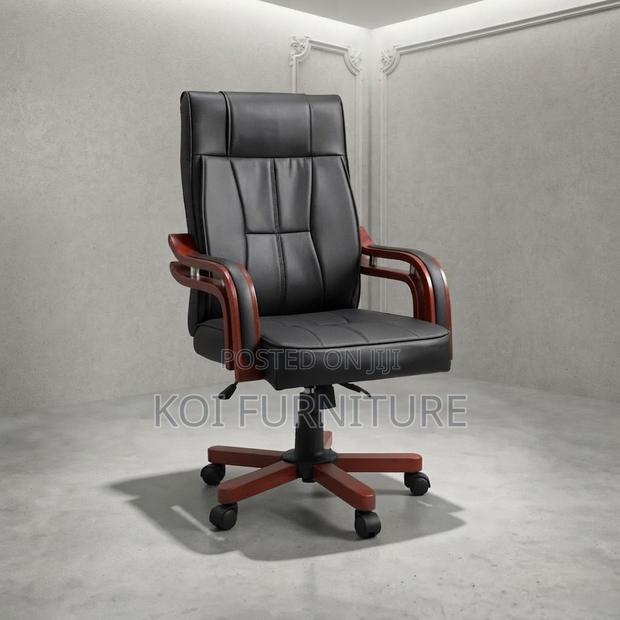 Office Chaitrs; High Backrest Leather Executive Adjustable BLSS Seat - thumbnail 2