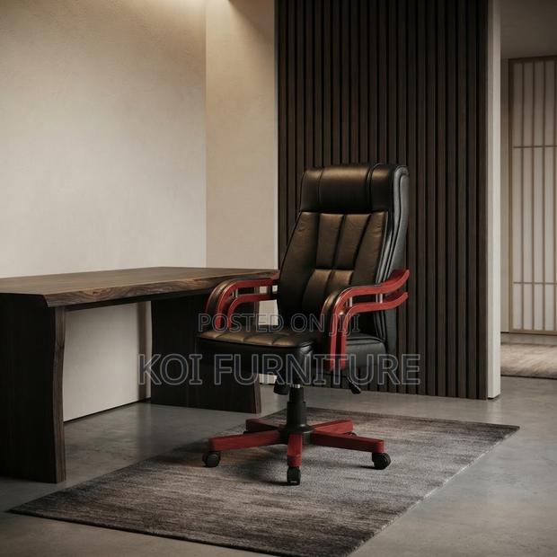 Office Chaitrs; High Backrest Leather Executive Adjustable BLSS Seat - thumbnail 4